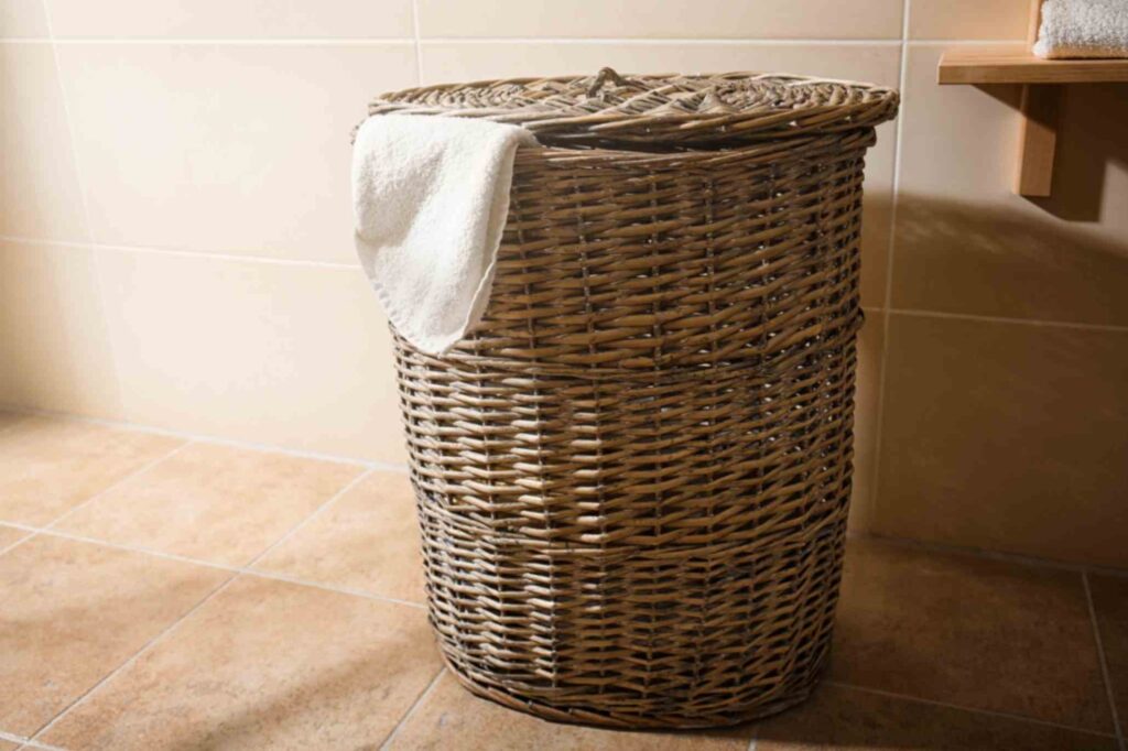 Bamboo laundry basket