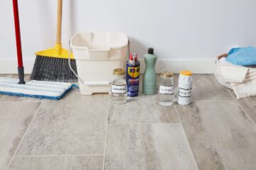 clean tile flooring