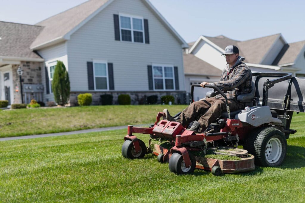 Lawn Mowing Technique