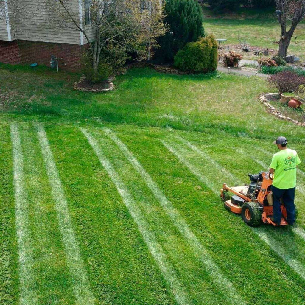 Lawn Mowing Technique