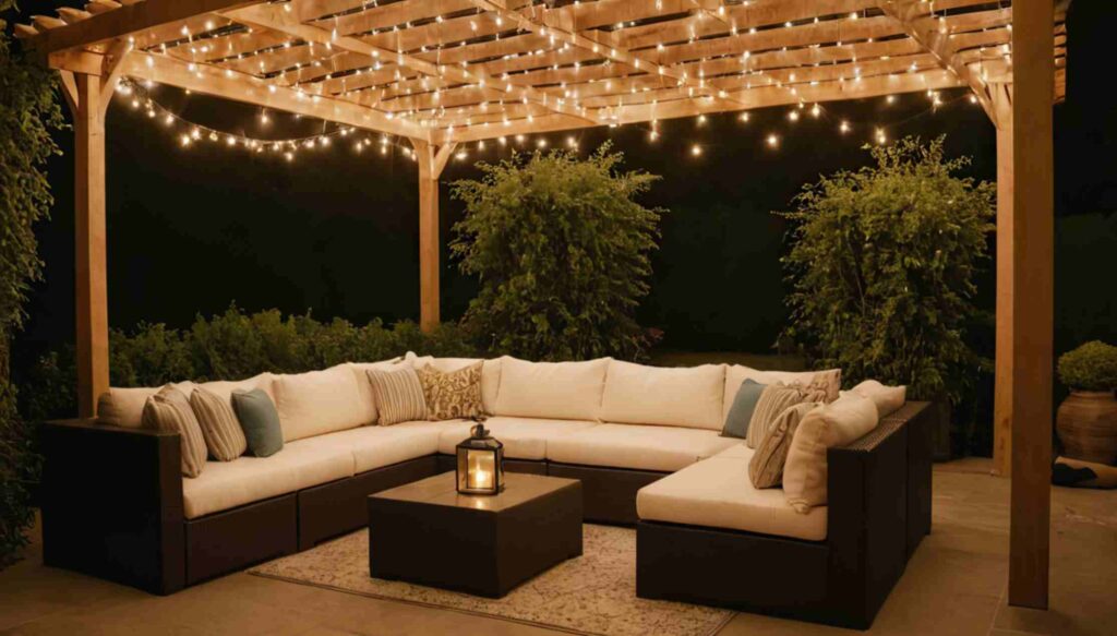 Outdoor Lighting Systems hanging with family