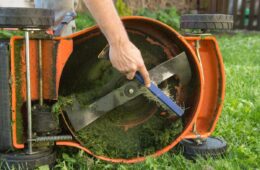 sharpen lawn mover blade