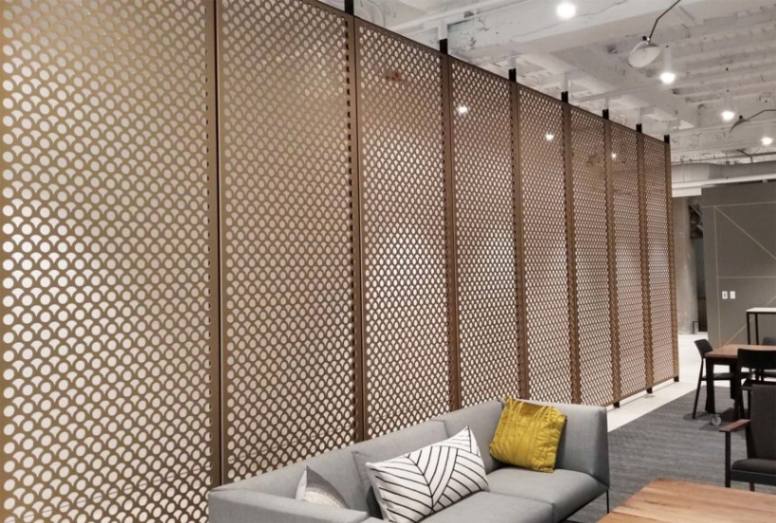 Decorative Screen Panels for Minimizing Guest Disruption During Construction