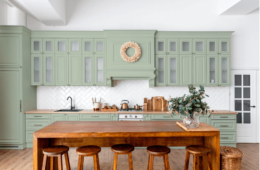 Sage green kitchen idea